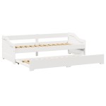 vidaXL Pat de zi cu șutul fără saltea „IRUN” Alb 90x200 cm