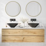 vidaXL Lavoare 2 buc Negru lucios Ø42x14 cm Ceramic vidaXL Lavoare 2 buc Negru lucios Ø42x14 cm Ceramic