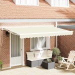 vidaXL Țesătura de schimb pentru marchiză pentru cadru de 4x2 m Crem