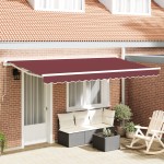 vidaXL Material de înlocuire pentru copertină Burgundy 280 x 245 cm