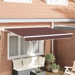 vidaXL Material de înlocuire pentru copertină Maro 280 x 245 cm
