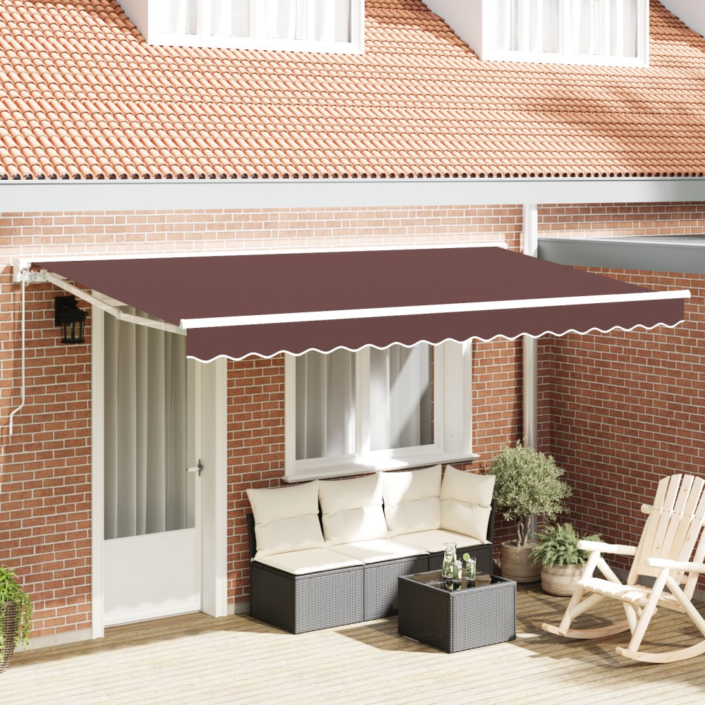 vidaXL Material de schimb pentru marchiză pentru cadru 4x2 m Maro
