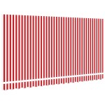 vidaXL Material de înlocuire pentru marchiză pentru cadru de 4x2 m Roșu și Alb