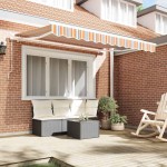 vidaXL Material de schimb pentru marchiza pentru cadru de 2.5x2 m cu dungi colorate