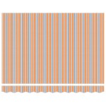 vidaXL Material de schimb pentru marchiza pentru cadru de 2.5x2 m cu dungi colorate