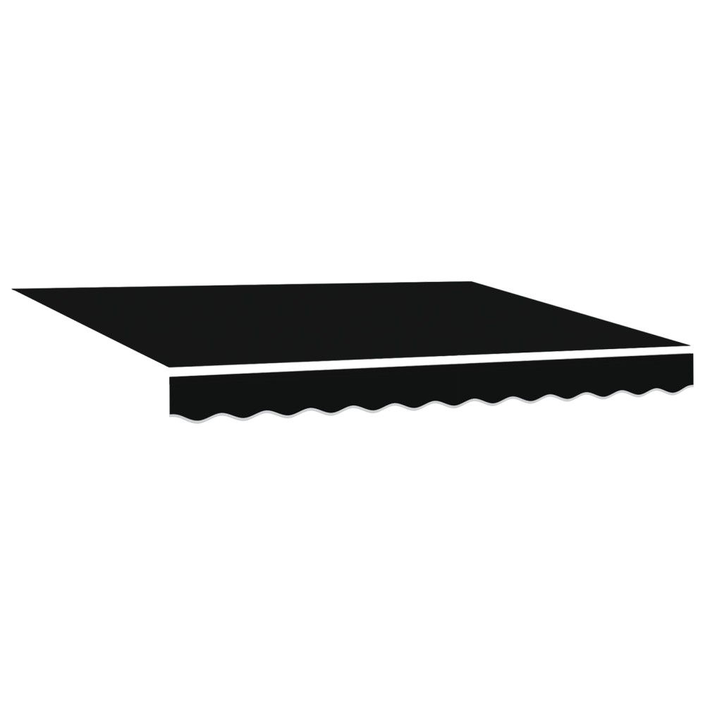 vidaXL Material de înlocuire pentru copertină Negru 330 x 245 cm