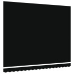 vidaXL Țesătura de Înlocuire pentru Copertină pentru Cadru 4x3.5 m Negru