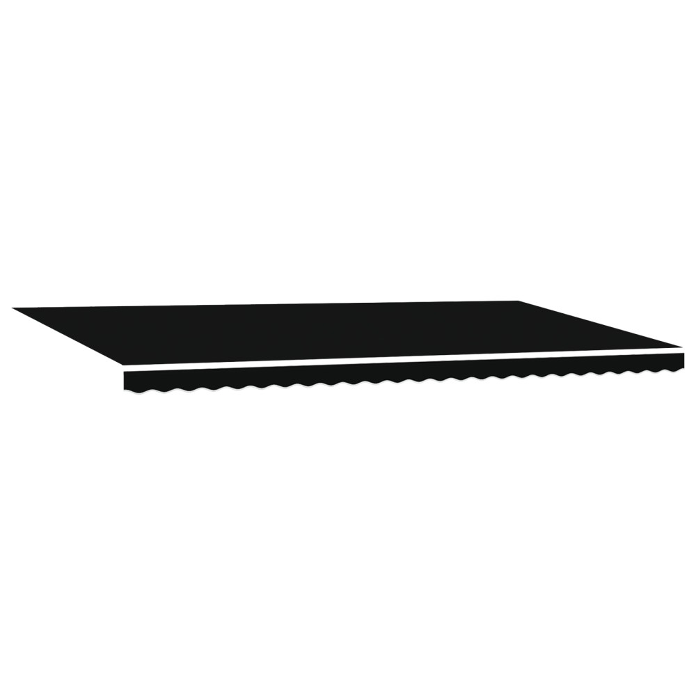 vidaXL Material de Înlocuire pentru Marchiză pentru Cadru de 6x3 m Negru