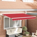 vidaXL Material de înlocuire pentru marchiză pentru cadru de 3.5x2 m Roșu