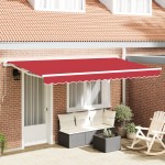 vidaXL Material de înlocuire pentru marchiză pentru cadru de 4x2 m Roșu