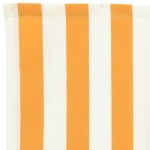 vidaXL Umbra pentru terasă, 2.5 m, galben și alb, 2.3x0.2 m
