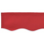 vidaXL Volan pentru Marchiză de 6m, Roșu 5.8x0.2 m