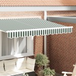 vidaXL Obloane pentru Terase pentru Cadru de 3m, Verde și Alb, 2.8 x 0.2 m vidaXL Obloane pentru Terase pentru Cadru de 3m, Verde și Alb, 2.8 x 0.2 m