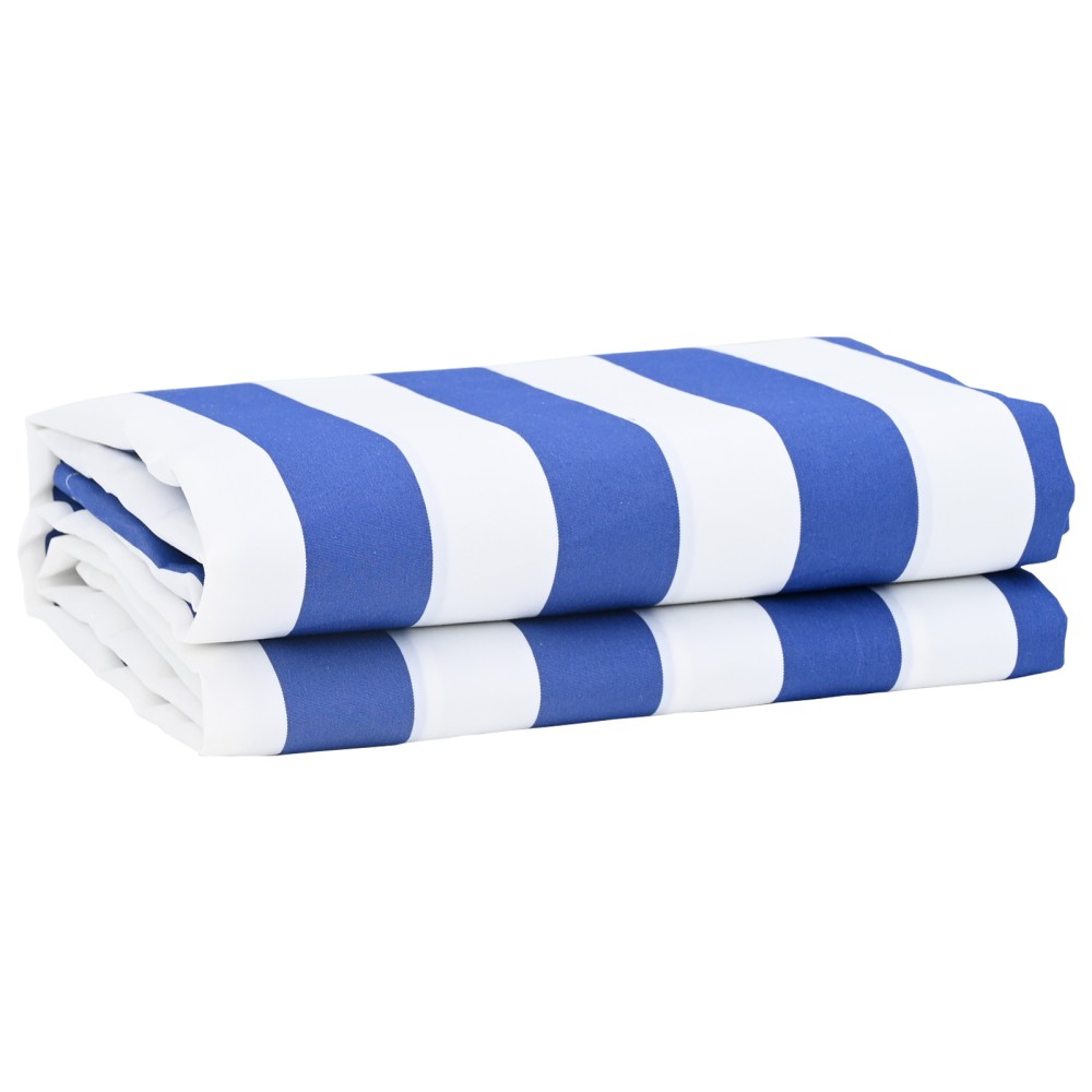 vidaXL Material de înlocuire pentru marchiză Albastru și Alb 10x1.6 m