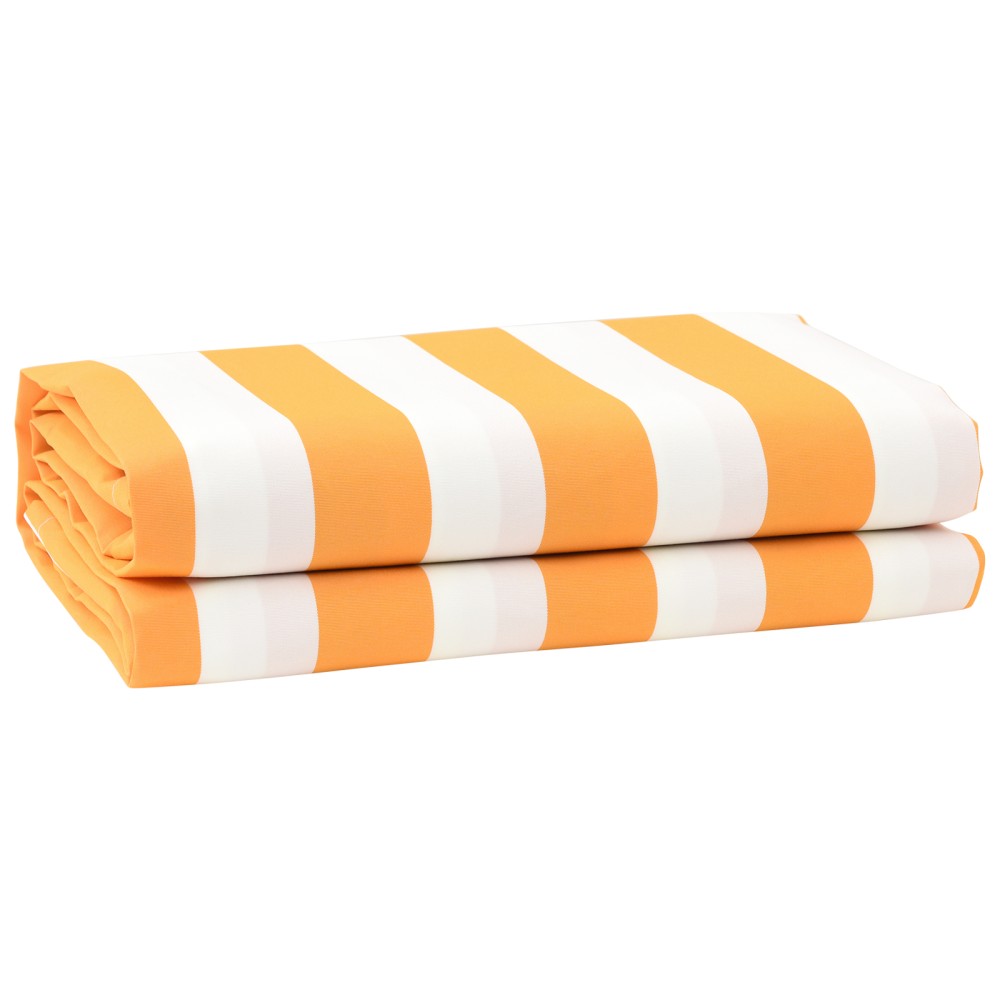vidaXL Material pentru umbrela de schimb Galben și Alb 10x1.6 m
