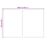 vidaXL Material de înlocuire pentru copertină Antracit și alb 3 x 2 m