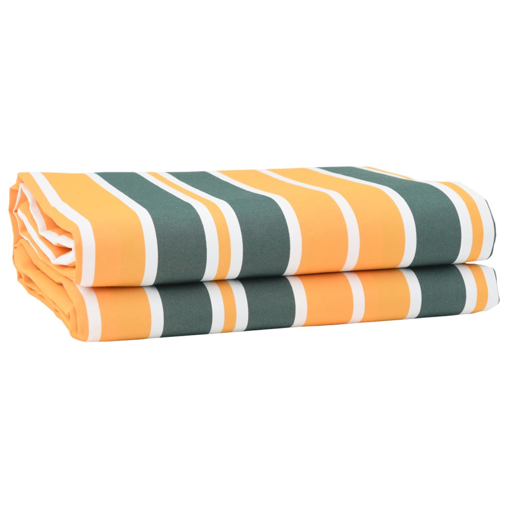 vidaXL Material de înlocuire pentru copertină Verde și Galben 10x1.6 m