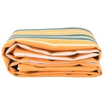 vidaXL Material de înlocuire pentru copertină Verde și Galben 10x1.6 m