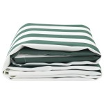 vidaXL Țesătură pentru înlocuirea marchizei Verde și Alb 10x1.6 m vidaXL Țesătură pentru înlocuirea marchizei Verde și Alb 10x1.6 m