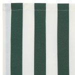 vidaXL Țesătură pentru înlocuirea marchizei Verde și Alb 10x1.6 m vidaXL Țesătură pentru înlocuirea marchizei Verde și Alb 10x1.6 m