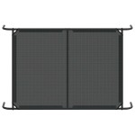 vidaXL Pat înălțat pentru câini negru 130x80x20 cm Textilenă și oțel