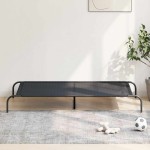 vidaXL Pat înălțat pentru câini negru 150x90x20 cm Textilenă și oțel vidaXL Pat înălțat pentru câini negru 150x90x20 cm Textilenă și oțel