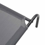 vidaXL Pat înălțat pentru câini gri 90x50x20 cm Textilenă și oțel vidaXL Pat înălțat pentru câini gri 90x50x20 cm Textilenă și oțel