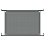 vidaXL Pat înălțat pentru câini gri 110x65x20 cm Textilenă și oțel vidaXL Pat înălțat pentru câini gri 110x65x20 cm Textilenă și oțel