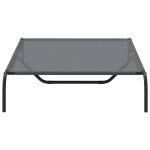 vidaXL Pat înălțat pentru câini gri 130x80x20 cm Textilenă și oțel vidaXL Pat înălțat pentru câini gri 130x80x20 cm Textilenă și oțel