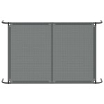 vidaXL Pat înălțat pentru câini gri 150x90x20 cm Textilenă și oțel
