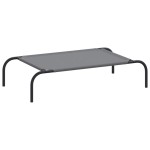vidaXL Pat înălțat pentru câini gri 90x50x20cm țesătură Oxford și oțel vidaXL Pat înălțat pentru câini gri 90x50x20cm țesătură Oxford și oțel