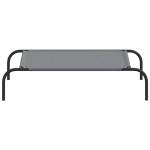 vidaXL Pat înălțat pentru câini gri 90x50x20cm țesătură Oxford și oțel vidaXL Pat înălțat pentru câini gri 90x50x20cm țesătură Oxford și oțel