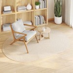vidaXL Covor Crem 140 x 200 cm PP vidaXL Covor Crem 140 x 200 cm PP