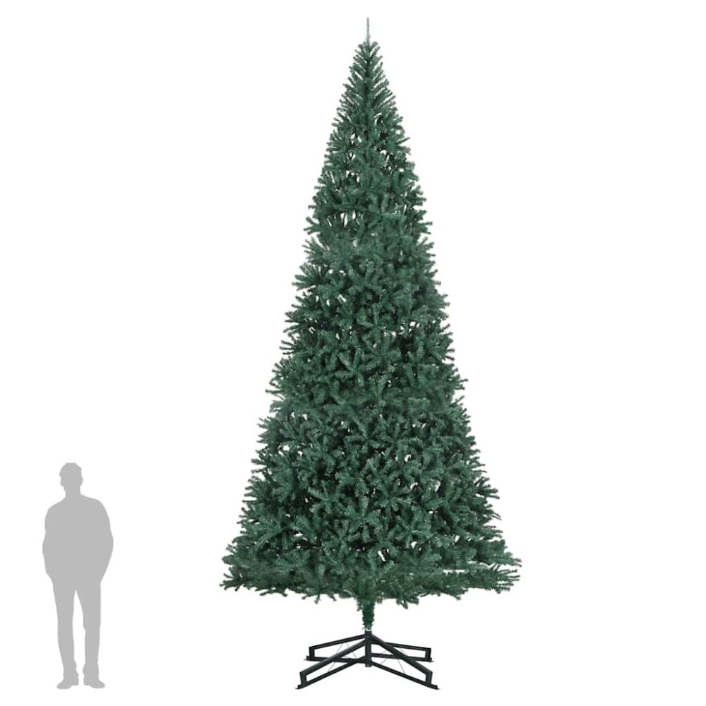 vidaXL Brad de Crăciun artificial cu suport, verde, 500 cm, PVC