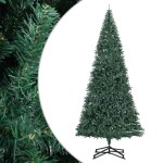 vidaXL Brad de Crăciun artificial cu suport, verde, 500 cm, PVC vidaXL Brad de Crăciun artificial cu suport, verde, 500 cm, PVC