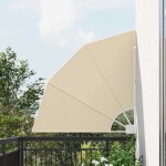 vidaXL Ecran de intimitate pentru balcon Bej 115 x 115 cm Poliester