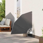 vidaXL Ecran de intimitate pentru balcon Negru 115 x 115 cm Poliester