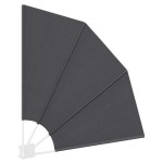 vidaXL Ecran de intimitate pentru balcon Negru 115 x 115 cm Poliester