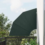 vidaXL Ecran de intimitate pentru balcon Verde închis 115 x 115 cm