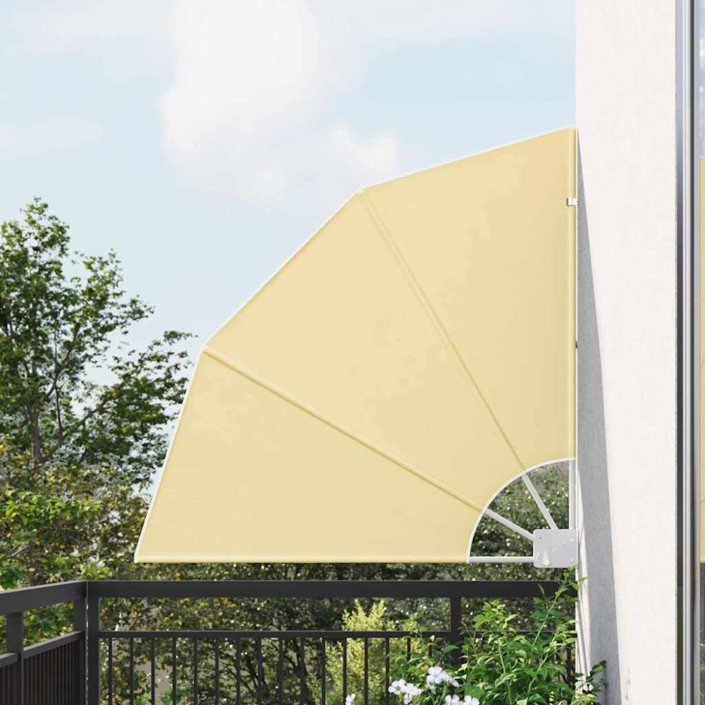 vidaXL Ecran de intimitate pentru balcon Nisipiu 115 x 115 cm