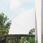 vidaXL Ecran de intimitate pentru balcon Alb 115 x 115 cm Poliester