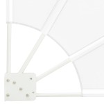 vidaXL Ecran de intimitate pentru balcon Alb 115 x 115 cm Poliester