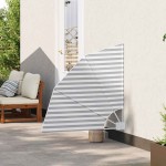 vidaXL Ecran de intimitate pentru balcon Antracit și Alb 115 x 115 cm