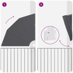 vidaXL Ecran de intimitate pentru balcon Negru 160 x 160 cm Poliester