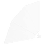 vidaXL Ecran de intimitate pentru balcon Alb 160 x 160 cm Poliester