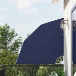 vidaXL Ecran de intimitate pentru balcon Albastru marin 140 x 140 cm