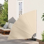 vidaXL Ecran de intimitate pentru balcon Bej 140 x 140 cm Poliester