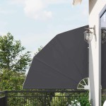 vidaXL Ecran de intimitate pentru balcon Negru 140 x 140 cm Poliester