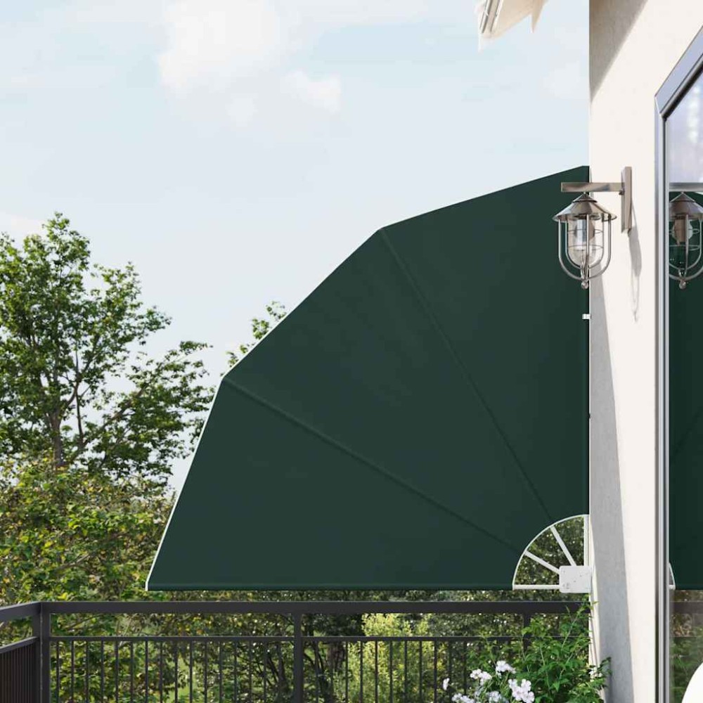 vidaXL Ecran de intimitate pentru balcon Verde închis 140 x 140 cm