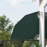 vidaXL Ecran de intimitate pentru balcon Verde închis 140 x 140 cm